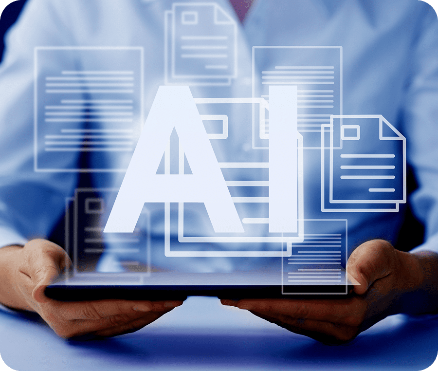 AI technology with digital documents